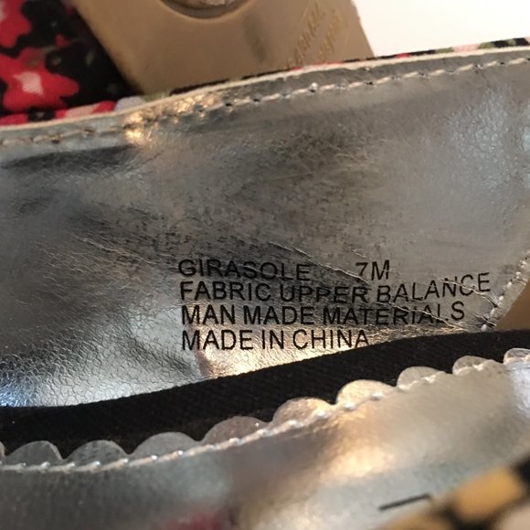 Rampage Multi-colored with Black Bows Heels - Picture 5 of 6